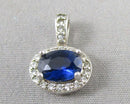 Sapphire CZ Pendant (Vintage) H119-8