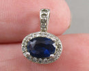 Sapphire CZ Pendant (Vintage) H119-8