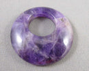 Ametyst Donut Bead Pendant 1pc C591