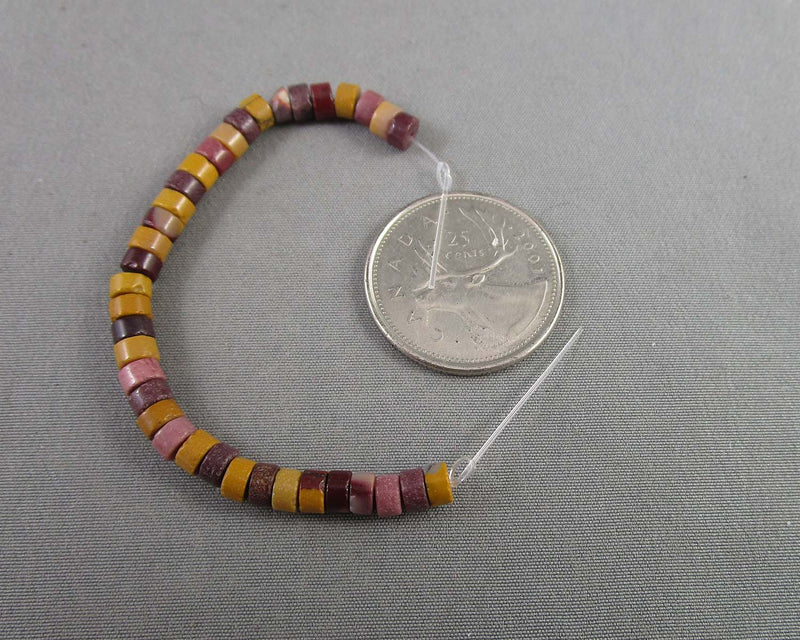 Mookaite Jasper Heishi Beads 4x2.5mm E073