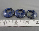 Sodalite Donut Bead Pendant 1pc C589
