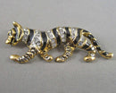 Rhinestone Tiger Brooch (Vintage) H119-18