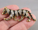 Rhinestone Tiger Brooch (Vintage) H119-18