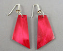Pink Horn Earrings (Vintage) H119-24