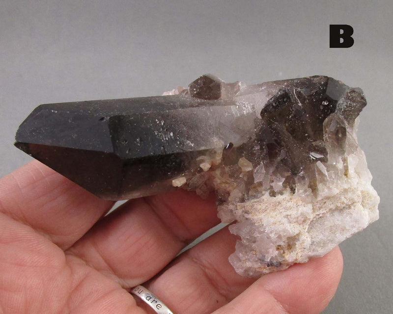 You Choose!  Black Quartz Crystal Cluster 1pc