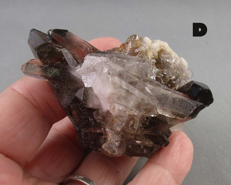 You Choose!  Black Quartz Crystal Cluster 1pc