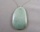 Aventurine Gemstone Pendant Necklace (Vintage) H124-5