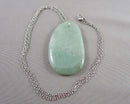 Aventurine Gemstone Pendant Necklace (Vintage) H124-5