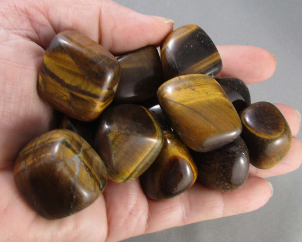 Tiger Eye Polished Stones (Medium) 3pc J258