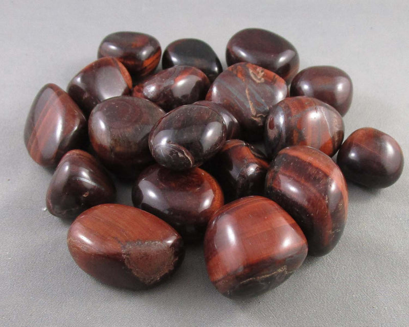 Red Tiger Eye Polished Stones (Medium) 3pcs J212