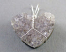 Amethyst Heart Pendant 925 Sterling Silver B038-12