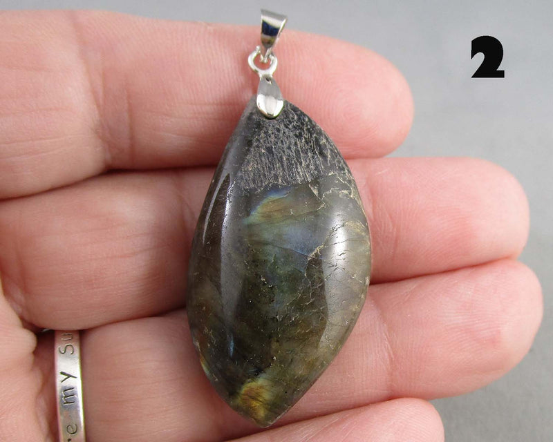 You Choose!  Pretty Labradorite Pendants