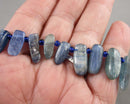 Premium Blue Kyanite Top Drilled Beads C147