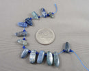 Premium Blue Kyanite Top Drilled Beads C147