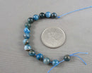 Blue Apatite Beads Round (Various Sizes)