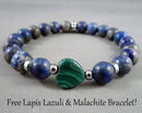 Free Malachite & Lapis Lazuli Bracelet with $60 Purchase!