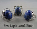 Free Lapis Lazuli Gemstone Ring with $60 Purchase!
