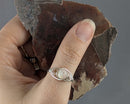 Pink Opal Wire Wrapped Ring 1pc (Custom Sizes)