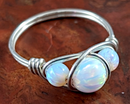 Opal Wire Wrapped Ring 1pc (Custom Sizes)