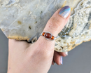 Carnelian Wire Wrapped Ring 1pc (Custom Sizes)