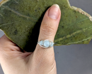 Aquamarine Wire Wrapped Ring 1pc (Custom Sizes)