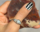 Rainbow Moonstone Wire Wrapped Ring (Custom Sizes)