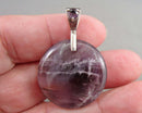 Amethyst Gemstone Pendant 925 Sterling Silver (Vintage) H003-2