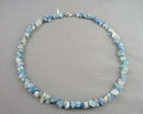 Aquamarine Gemstone Necklace (Vintage) H003-3
