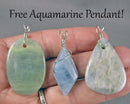 Free Aquamarine Gemstone Pendant with $60 Purchase!