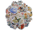 Butterfly Garden Sticker Pack - Waterproof PVC Stickers 50pc J291