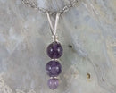 Amethyst Gemstone Pendant (Sterling Silver) 1pc