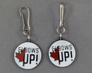 Elbows Up Canada Key Chain / Zipper Pull 1pc J027