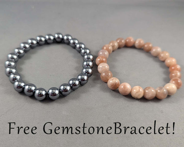 FREE Gemstone Bracelet with Purchase! Choice of Terahertz or Sunstone!