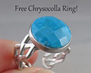 Free Chrysocolla Gemstone Ring with $60 Purchase!