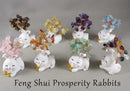 Feng Shui Prosperity Rabbit Bunny Tree (Various Gemstones)