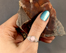 Rose Quartz Wire Wrapped Ring 1pc (Custom Sizes)