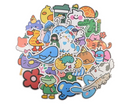 Silly Animals Sticker Pack - Waterproof PVC Stickers 50pc