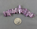 Electroplated Quartz Points (Drilled) Purple (C116)