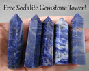 Free Sodalite Gemstone Tower with $60 Purchase!
