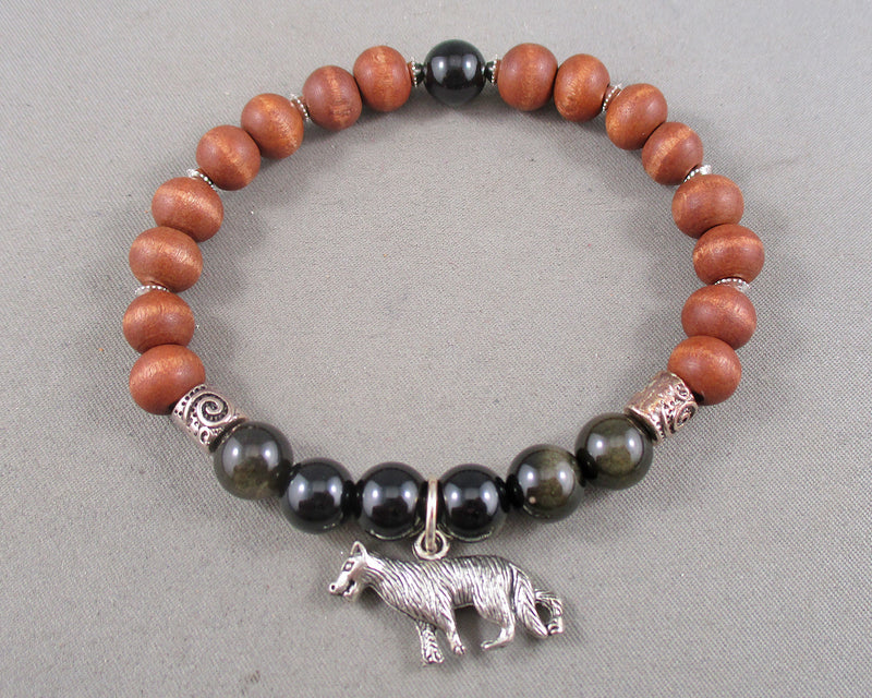 Wolf Animal Totem Bracelet 1pc T833