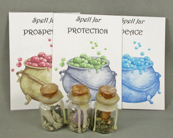 Handmade Spell Jars 1pc Various Blends