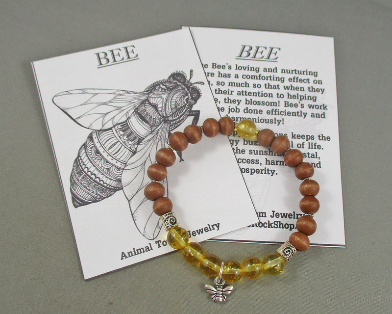 Bee Animal Totem Bracelet 1pc T815