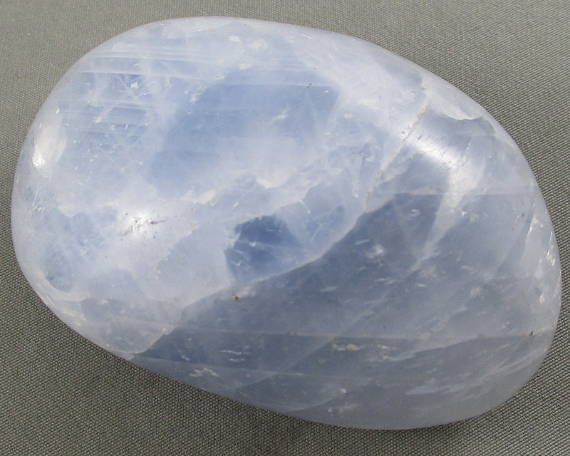Blue Calcite Palm Stone 1pc B793-1