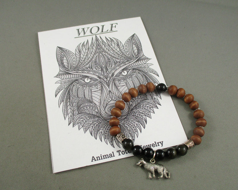 Wolf Animal Totem Bracelet 1pc T833