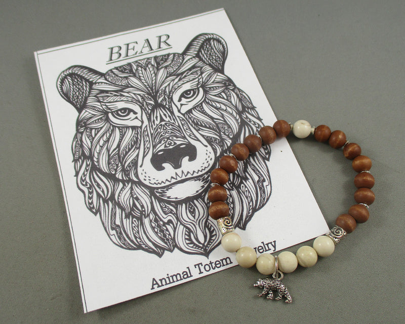Bear Animal Totem Bracelet 1pc T834