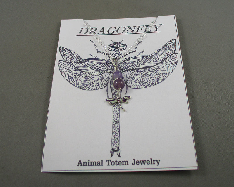 Dragonfly Animal Totem Gemstone Pendant 1pc T835
