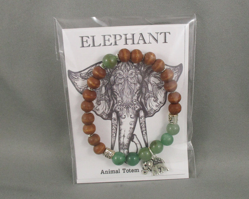 Elephant Animal Totem Bracelet 1pc T821