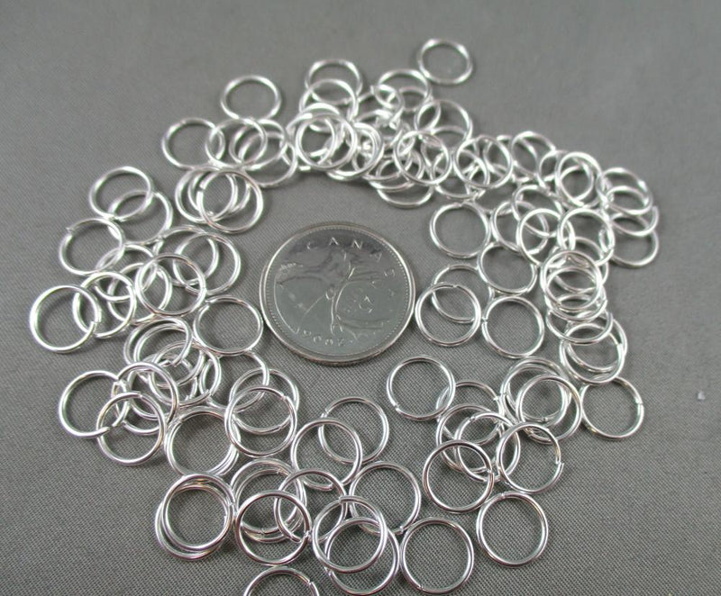 Jump Rings Silver Tone Various Sizes