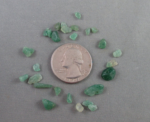 Green Aventurine Stone Chips 100g - Undrilled (G045)