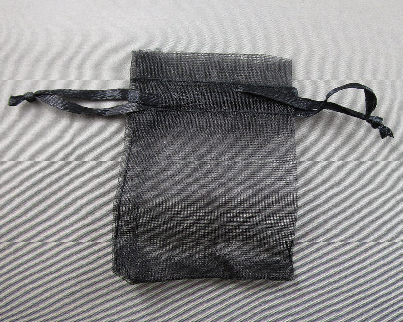 Black Organza Bags 5x7cm 10pc (2381)